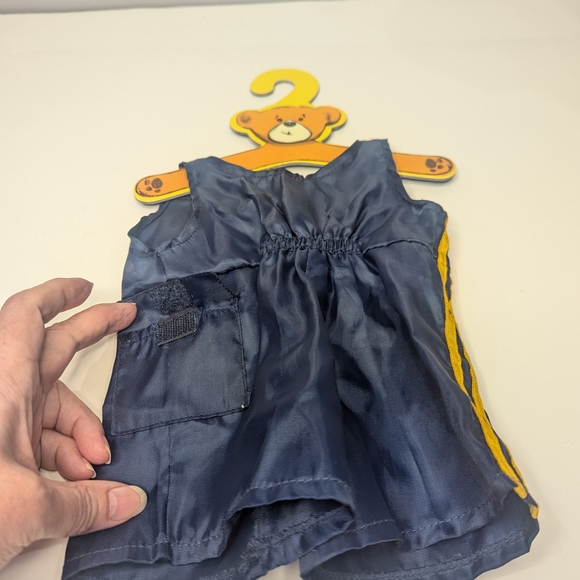 Vintage Build A Bear Navy and Red Jacket and Overalls Ski Outfit NWOT - Picture 4 of 12